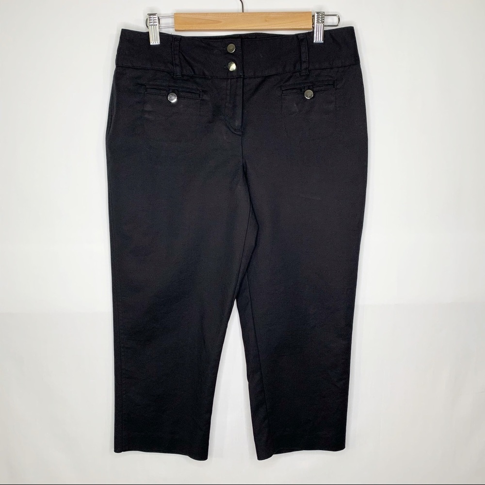 Style & Co Petite Black Tummy Control Capri size10